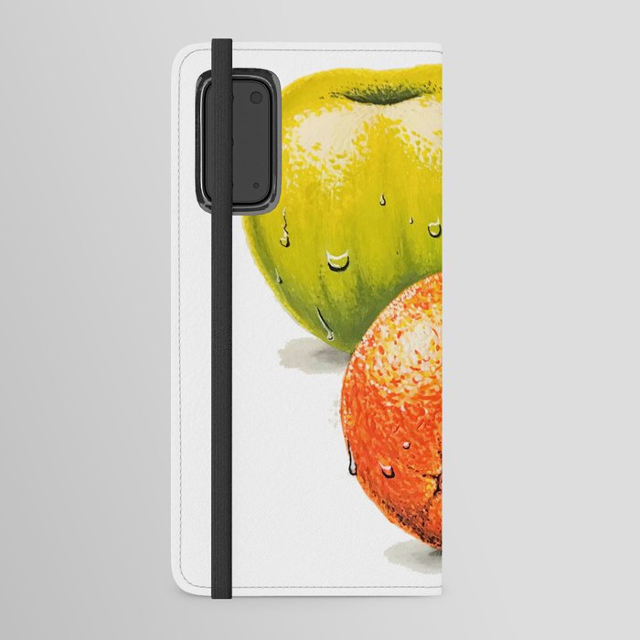 apple and orange fruit Android Wallet Case