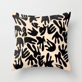 Black and Cream Matisse Throw Pillow