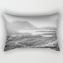 Norway Black and White Rectangular Pillow