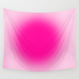 Spiritual Pink Gradient Aura  Zen Wall Tapestry