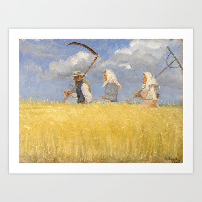 Harvesters, Anna Ancher, 1905 Art Print