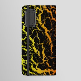 Cracked Space Lava - Yellow/Orange Android Wallet Case
