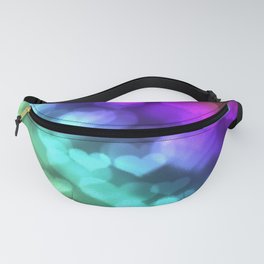Trippy Colorful Hearts Fanny Pack