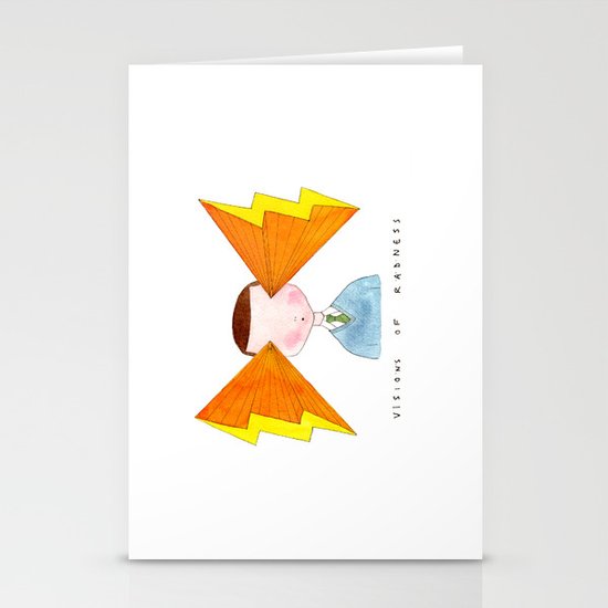 visions of radness Stationery Cards