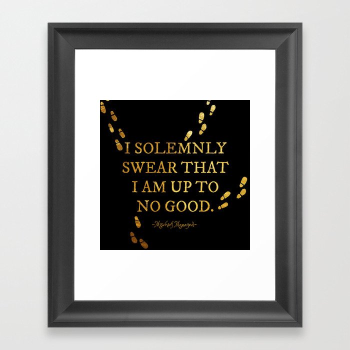 I Solemnly Swear Framed Art Print