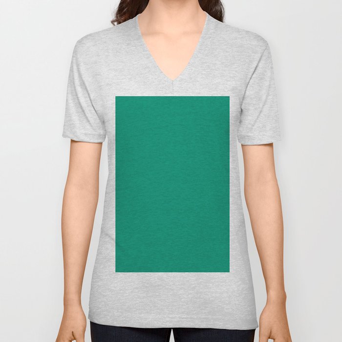 Emerald Simple Modern Collection V Neck T Shirt