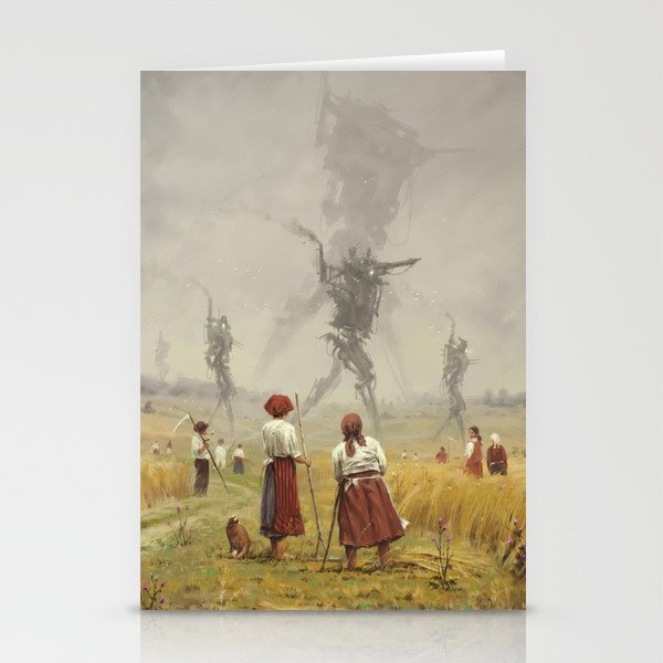 1920 -The march of the Iron Scarecrows Stationery Cards