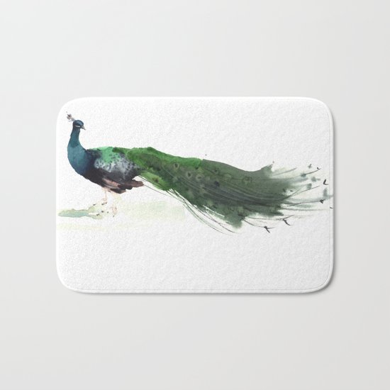 Peacock Bath Mat