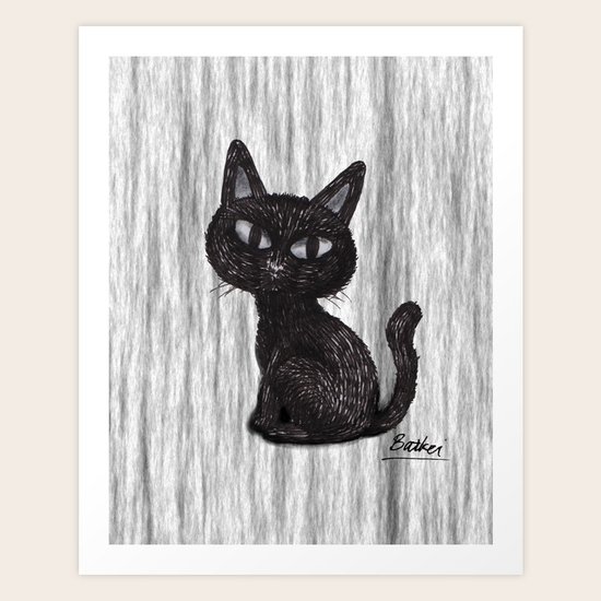 BLACK CAT 2 Art Print