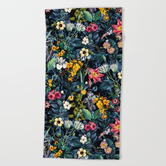 Exotic Garden Beach Towel