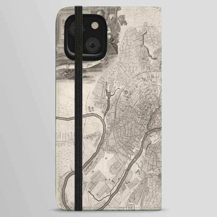 Moscow - 1745 vintage pictorial map iPhone Wallet Case