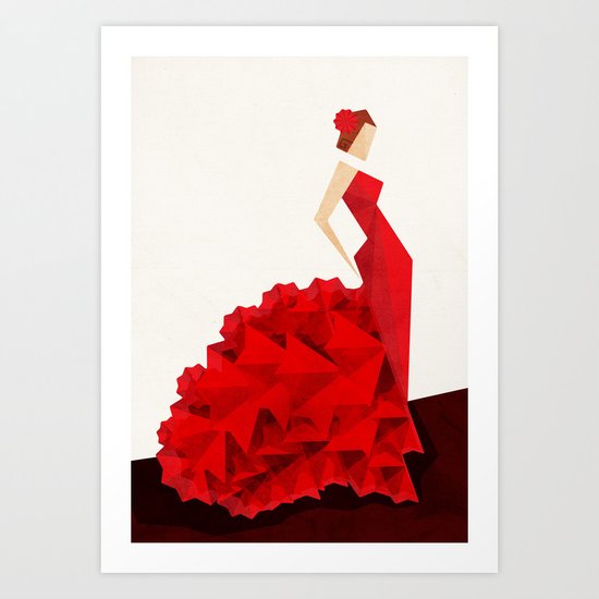The Dancer (Flamenco) Art Print
