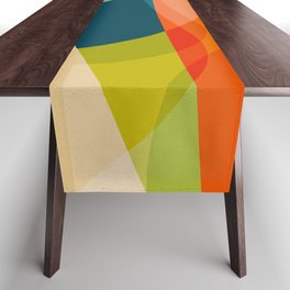 abstract shapes 2 Table Runner