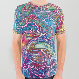 Flowing colors All Over Graphic Tee