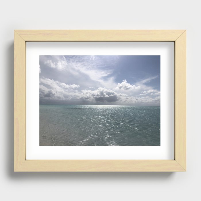 Turquoise waters of the Bahamas! Recessed Framed Print
