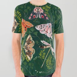 Moths and dragonfly All Over Graphic Tee