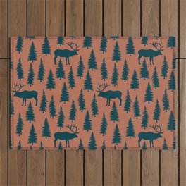 Elk In Forest (Spirit) Outdoor Rug