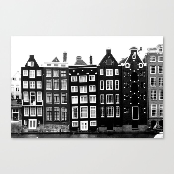 The canal houses of Amsterdam Canvas Print