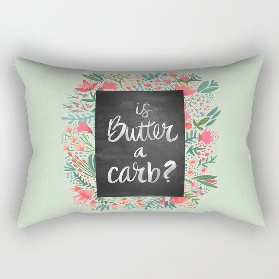 Is Butter a Carb? Rectangular Pillow
