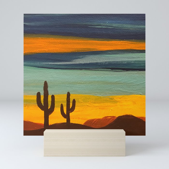 Saguaro Sunset Mini Art Print