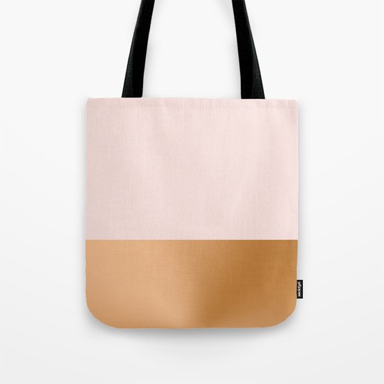 Blush Pink and Copper Tote Bag