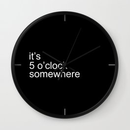 5 o'clock Wall Clock