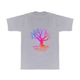 Pink Watercolor Yoga Tree of Life Gift Print Art T Shirt | Buddhatreeoflife, Treeoflifelove, Graphicdesign, Digitaldownloadart, Weddingart, Religiousart, Zenartprint, Watercolorart, Floralprintartwork, Spiritualartwork 