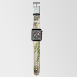 Traditional Greek Street Scene | White Houses Overgrown with Plants | Summer Travel Photography in Greece, Europe Apple Watch Band