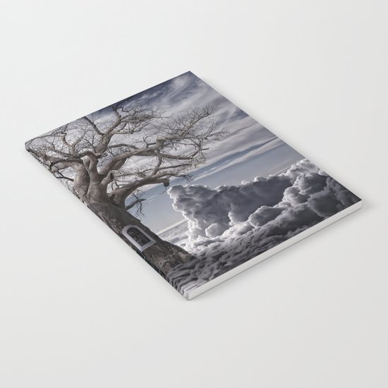 Home tree up in the clouds Notebook