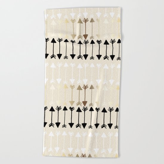 Arrows Beach Towel