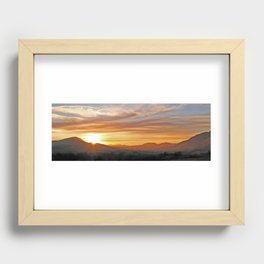 Mountain sunrise Recessed Framed Print