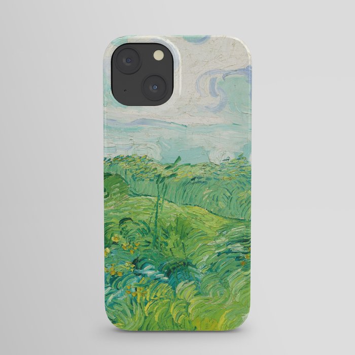 Green Wheat Fields - Auvers, by Vincent van Gogh iPhone Case