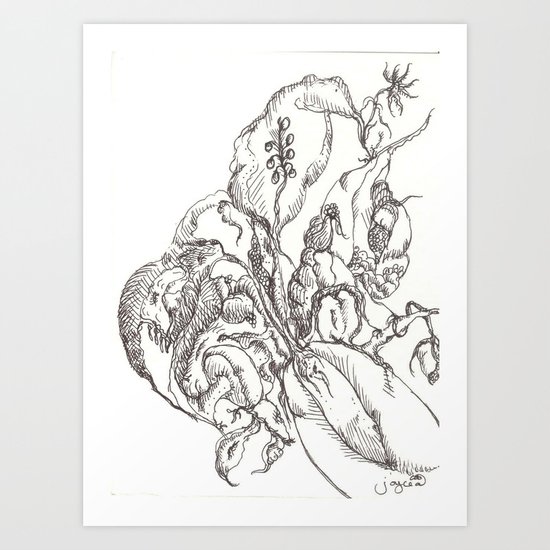Botanical Abstract #6 Art Print