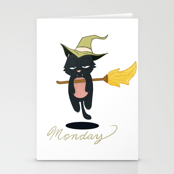 Cat mondays Stationery Cards