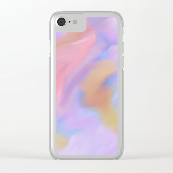 Purple Watercolor Storm Clear iPhone Case
