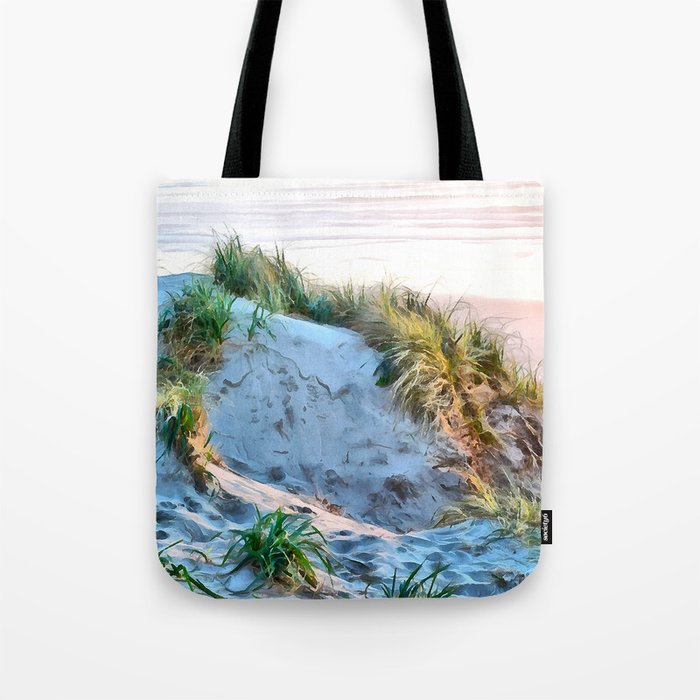 Golden Hour Sand Dune Sunset in Florence Oregon Tote Bag