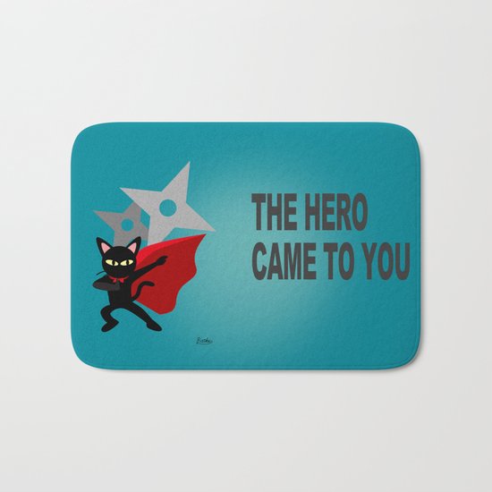 The hero came Bath Mat