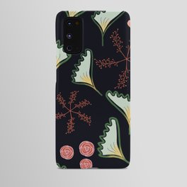 Christmas Frills Black Green and Red Android Case