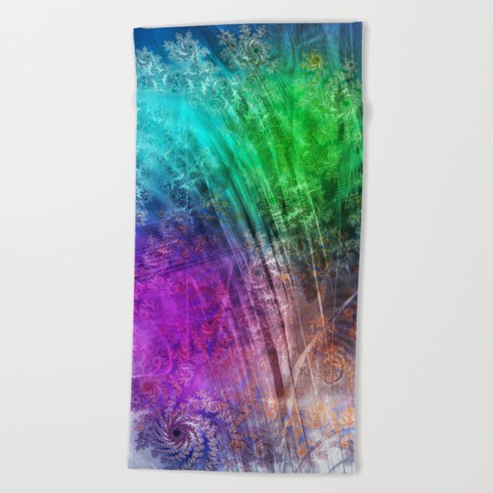 floatin through the love heaven Beach Towel