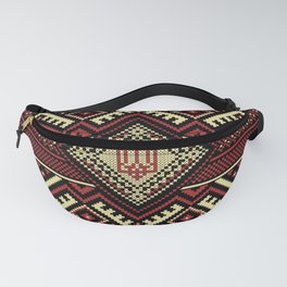 Ukrainian embroidered art style art for home decoration. Fanny Pack