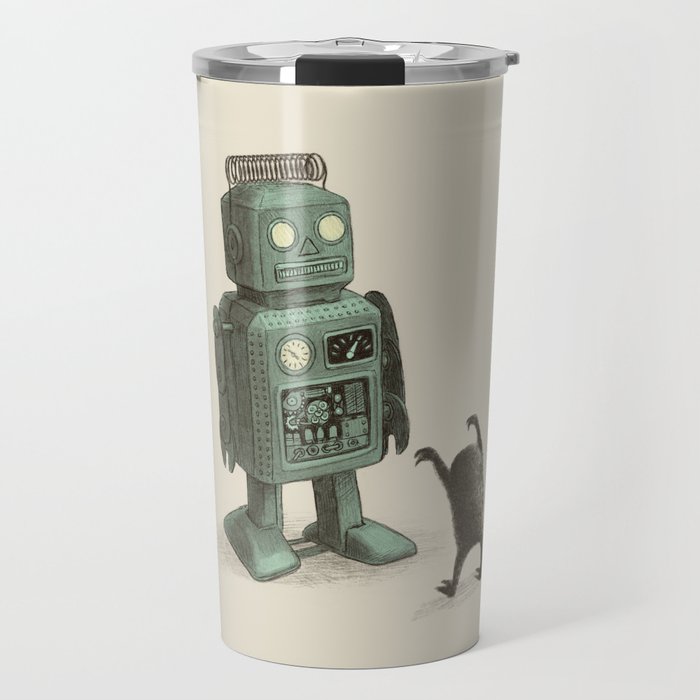 Robot Vs Alien Travel Mug
