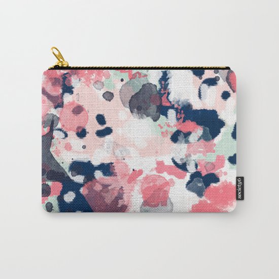 Hayes - abstract painting minimal trendy colors nursery baby decor office art Carry-All Pouch