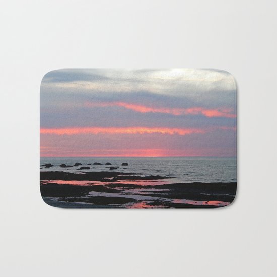 Texture Filled Clouds Bath Mat