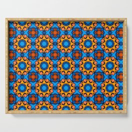 Portuguese tiles,mosaic,geometric pattern  Serving Tray