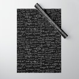 Math Equations // Black Wrapping Paper