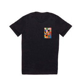 Geometric abstraction in colorful shapes   T Shirt