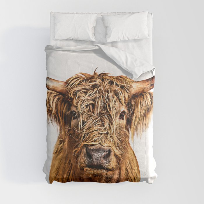 Cute Higland Cattle  Comforter