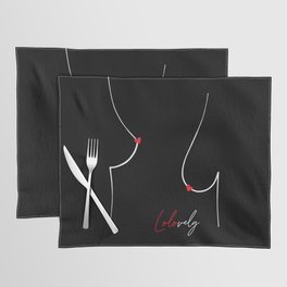 Lolovely black Placemat