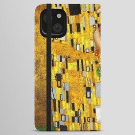 The Kiss Painting Gustav Klimt iPhone Wallet Case