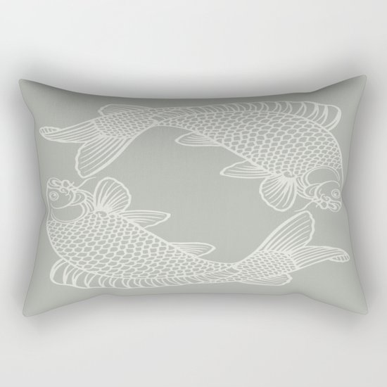 Oyster Bay Koi Rectangular Pillow